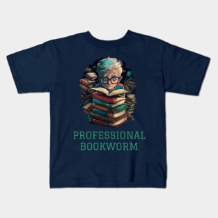 Professional Bookworm Kids T-Shirt